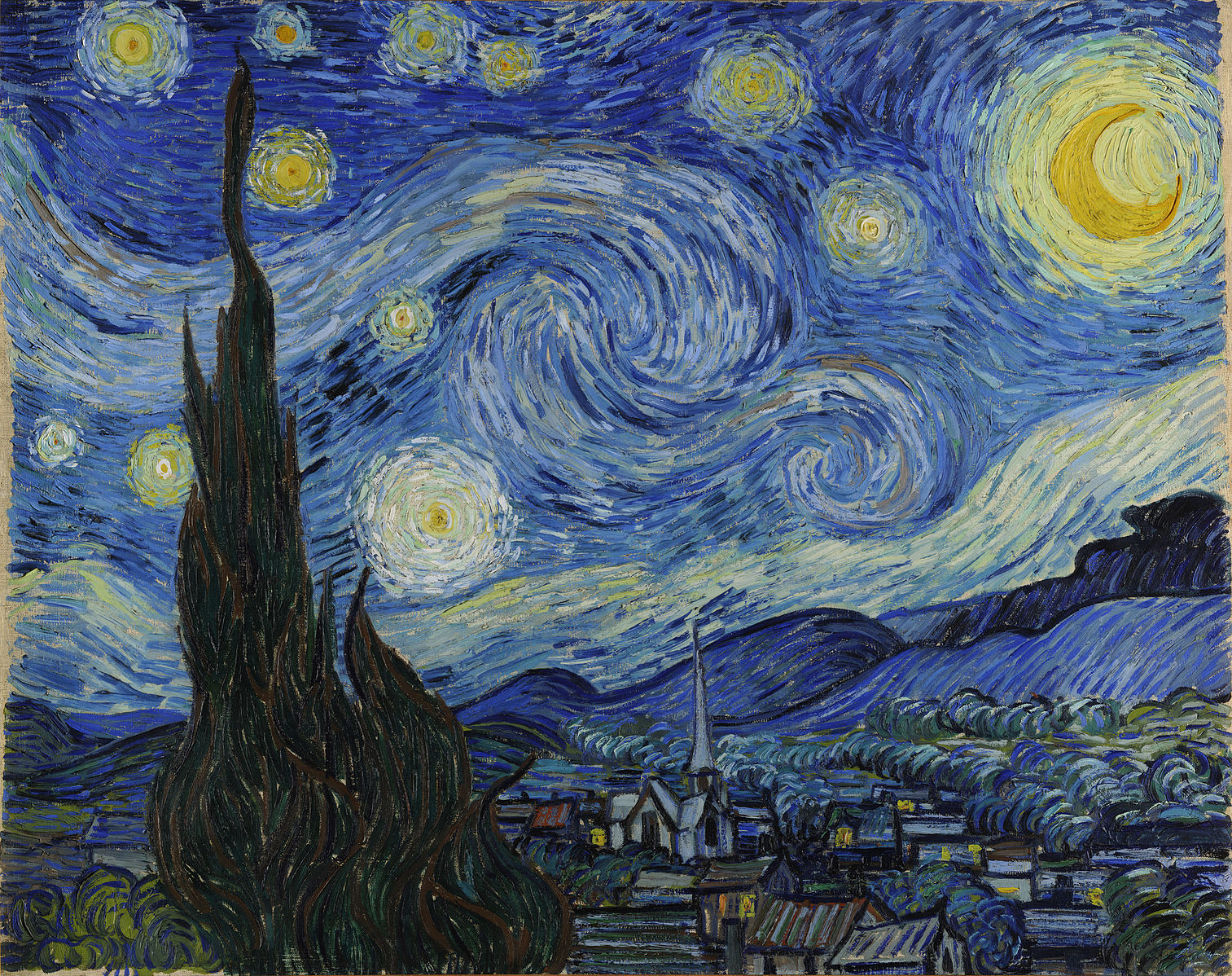 Constellation Piercings: The Starry Night – Vincent Van Gogh
